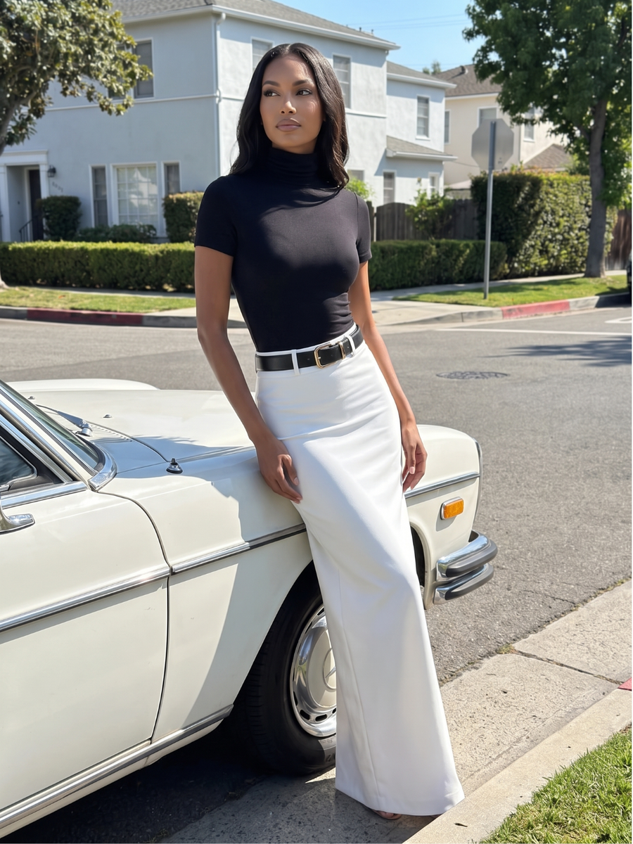 Audrey | Turtleneck Top Midi Skirt Two-Piece Set 6