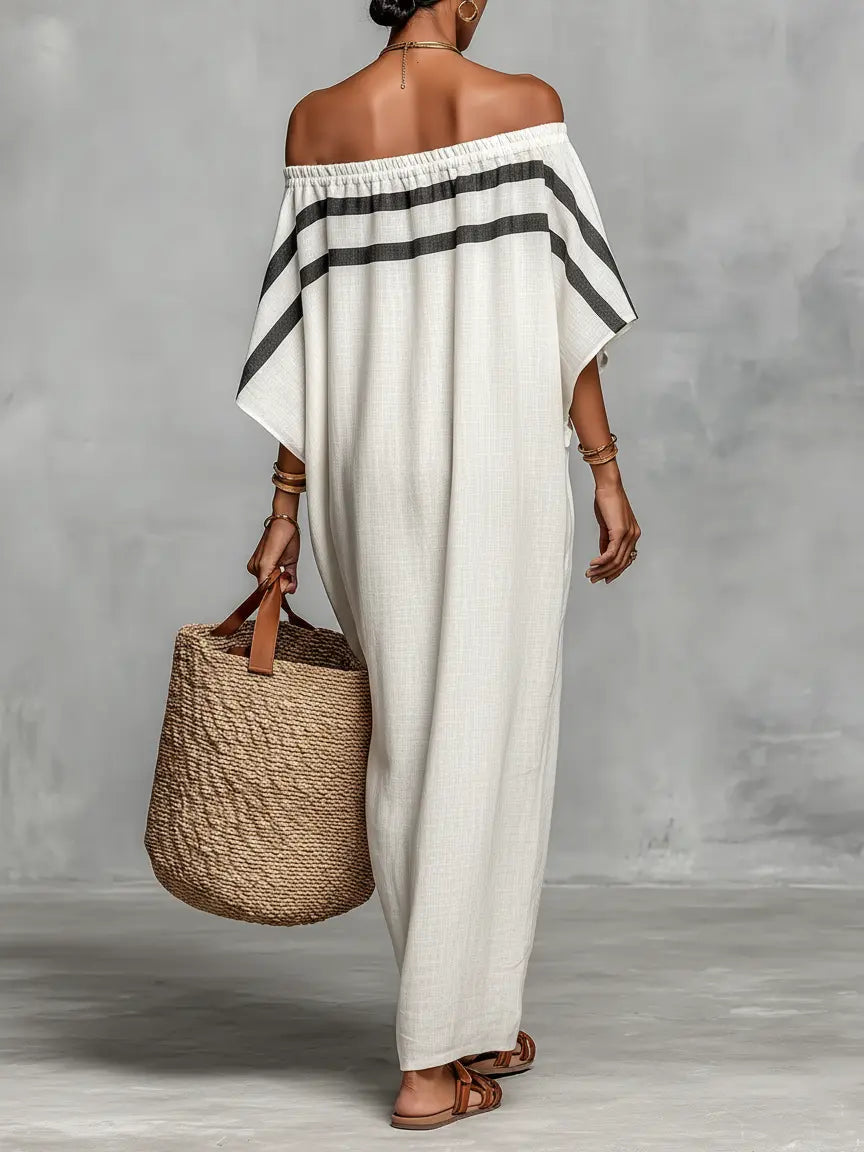 Bianca | Off-Shoulder Batwing Maxi Dress 1
