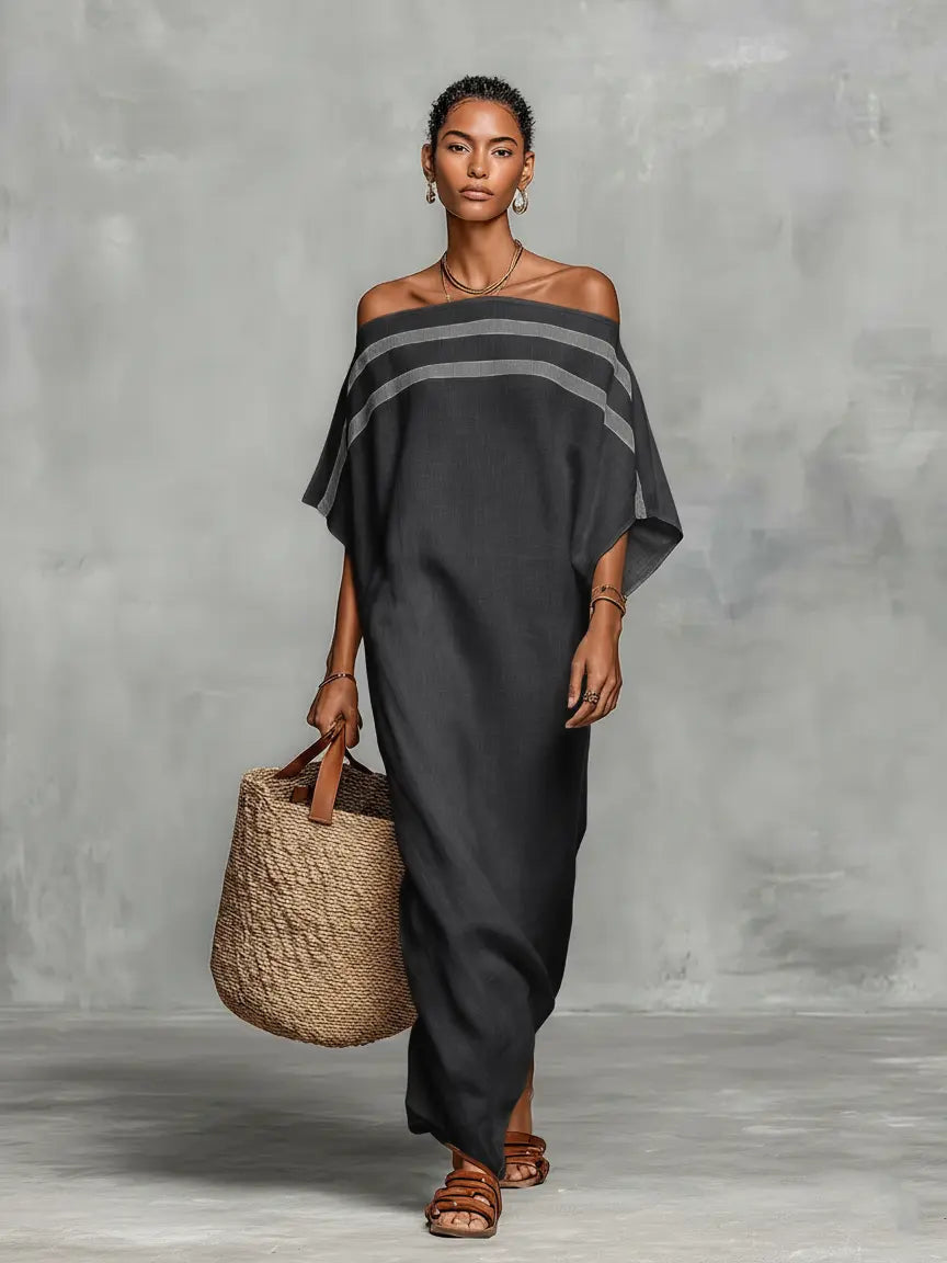 Bianca | Off-Shoulder Batwing Maxi Dress 3