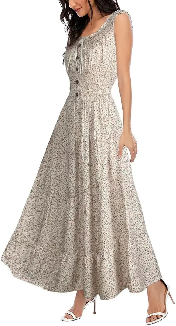 Bora | Boho Floral Tiered Maxi Dress 12
