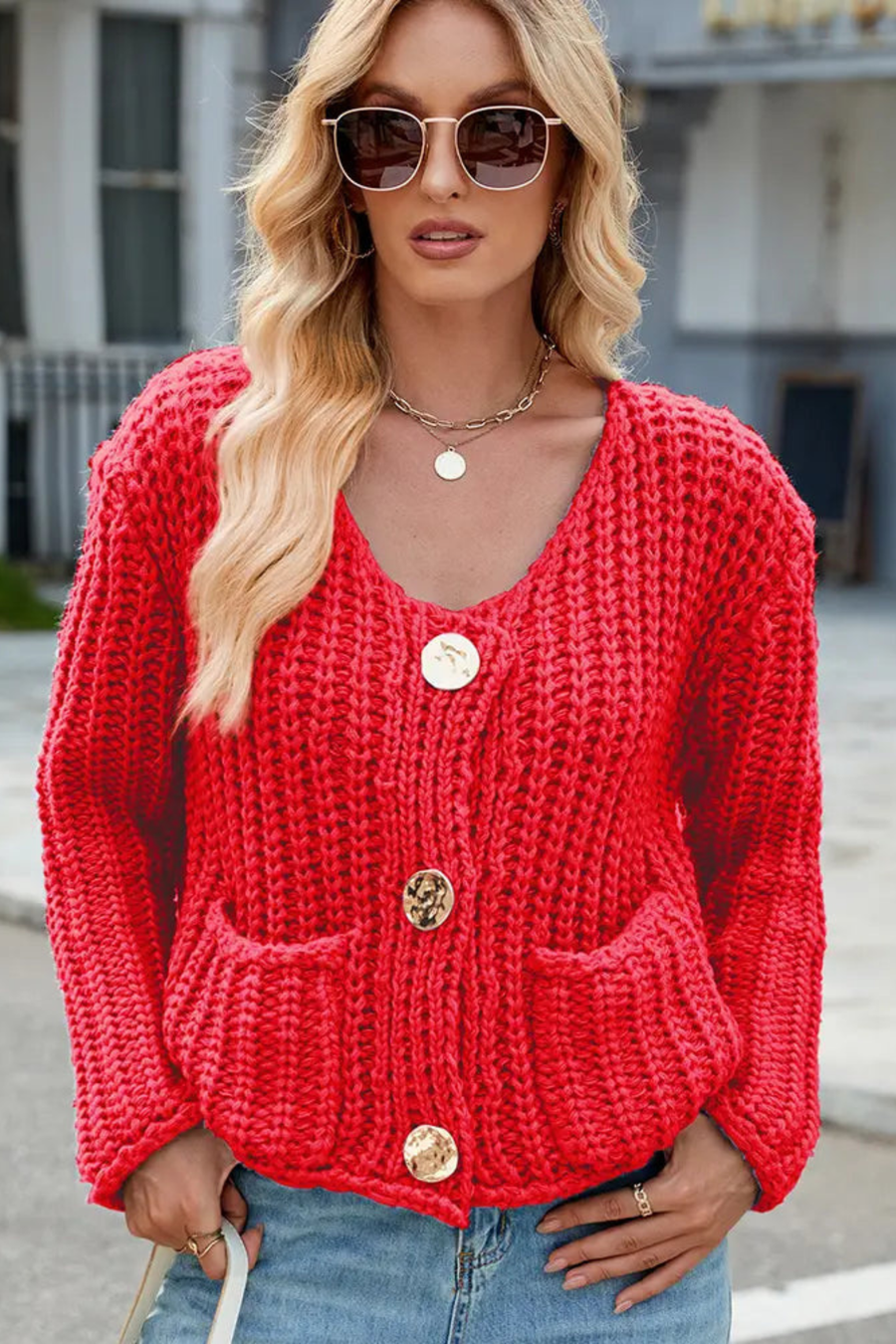 Emma | Cozy Chunky Knit Cardigan with Pockets 4