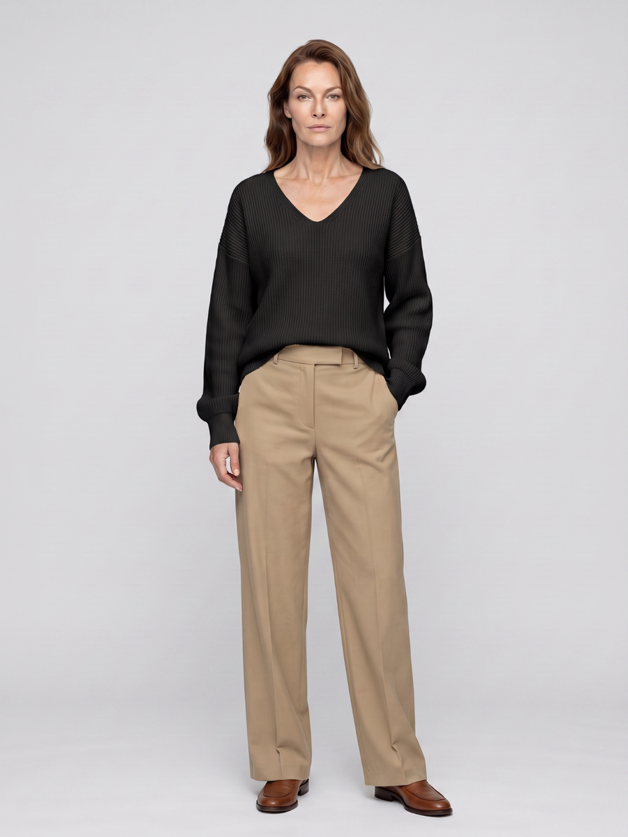 Emma | Cozy Oversized V-Neck Sweater 9