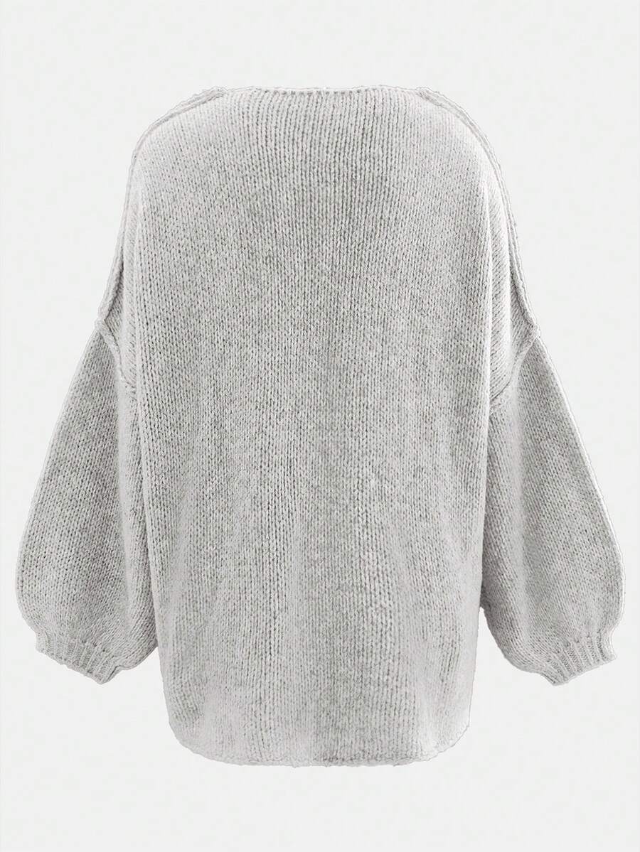 Estee | Batwing Sleeve Open-Front Cardigan Oversized Fall Knit 1
