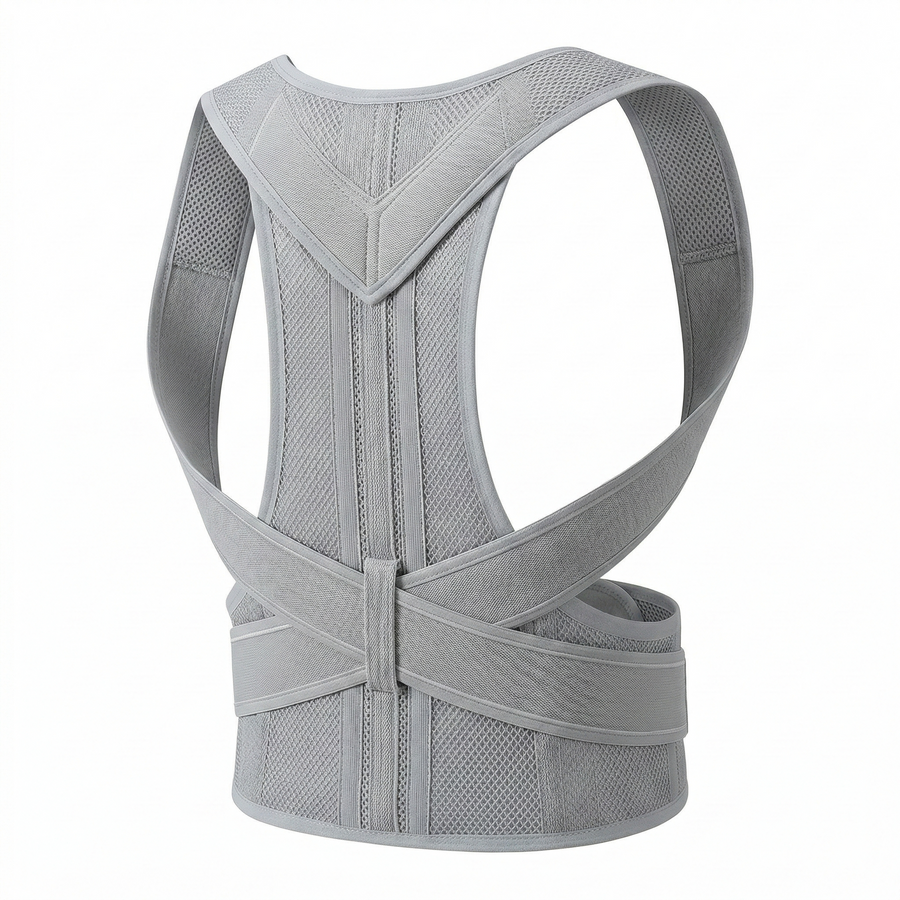 Alverra Posture Align Back Brace — Lumbar Support, Adjustable Straps
