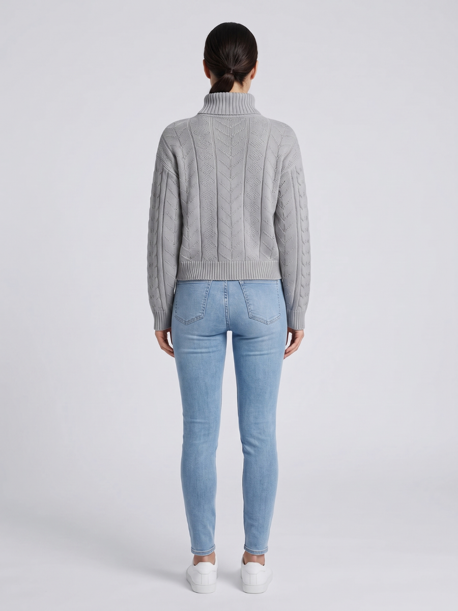 Mia | Cozy Textured Turtleneck Sweater 3