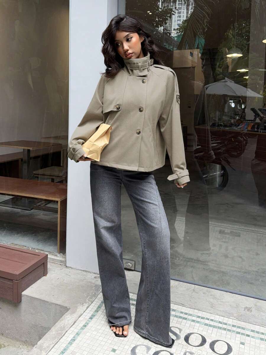Sophia | Chic Houndstooth Winter Jacket 6