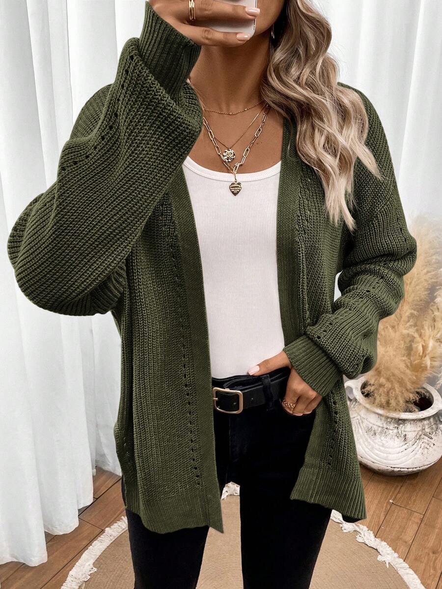 Sophia | Cozy Open Front Knit Cardigan 5