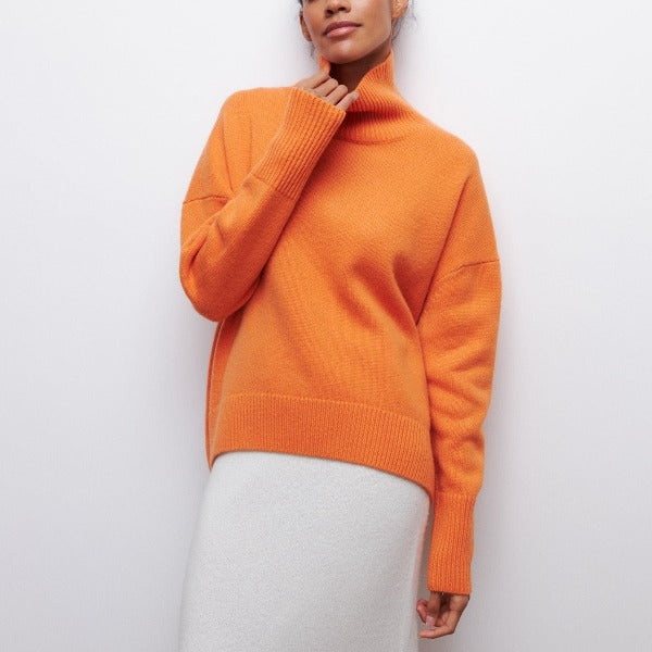 Sophie | Cozy Relaxed Turtleneck Knit Sweater 1
