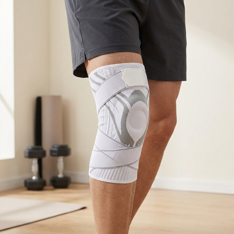 Alverra Knee Compression Sleeve — Gel Core, Breathable, Anti-Slip