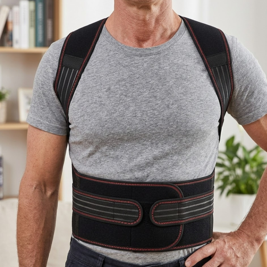 Alverra Heated Neck & Shoulder Wrap — Self-Heating, Adjustable Support