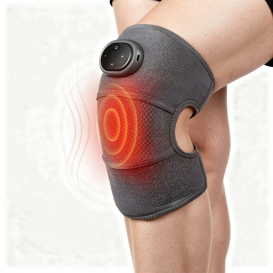 Alverra Electric Knee Massager — Heat & Vibration, Rechargeable