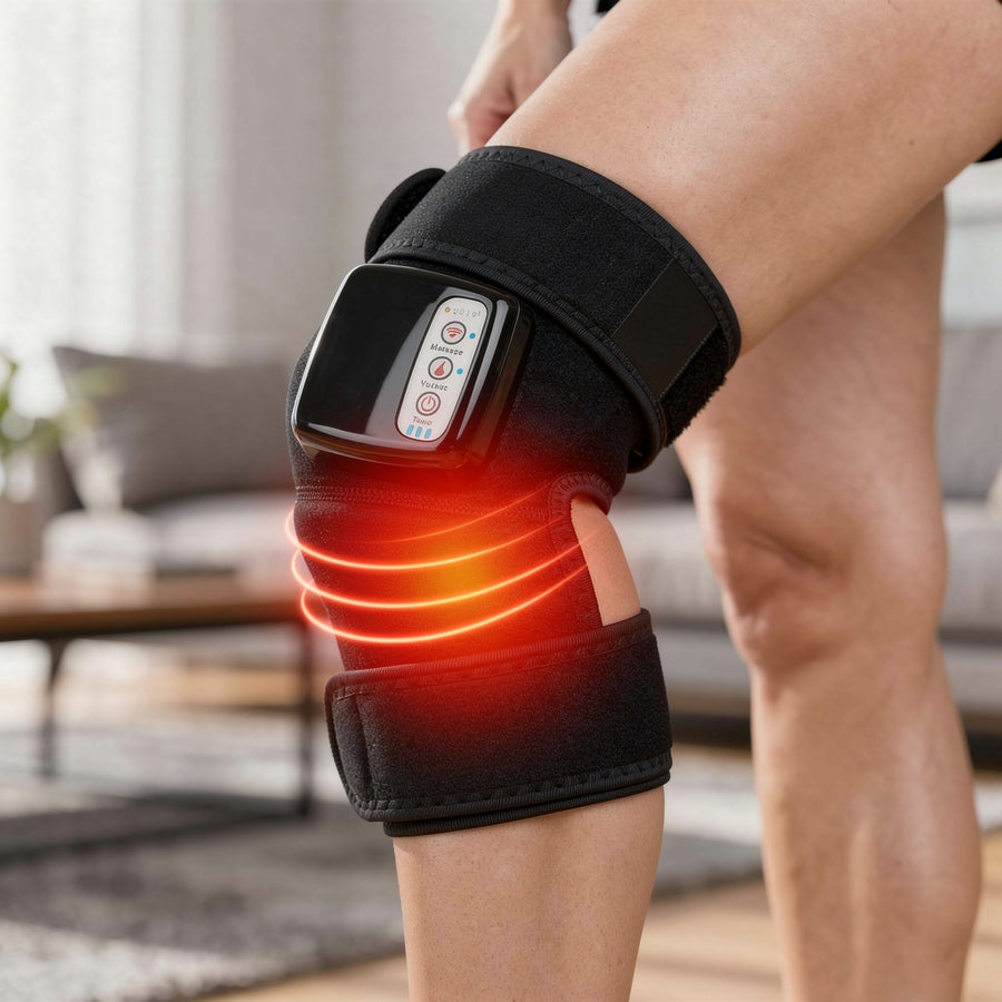 Alverra Knee Massager — Heat Compression & Vibration, Wireless