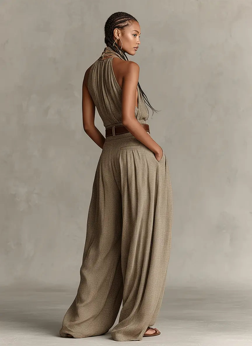 Autumn | Halter Neck Wide-Leg Jumpsuit 4