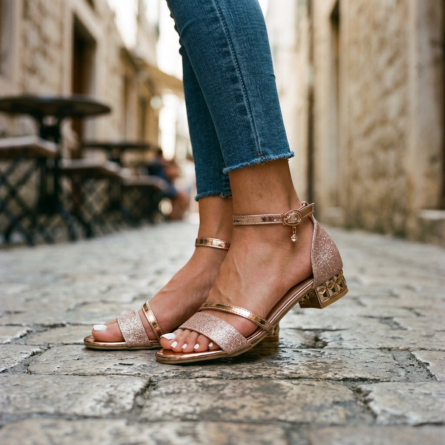 Barbara | Women's Orthopedic Block Heel Sandals 8