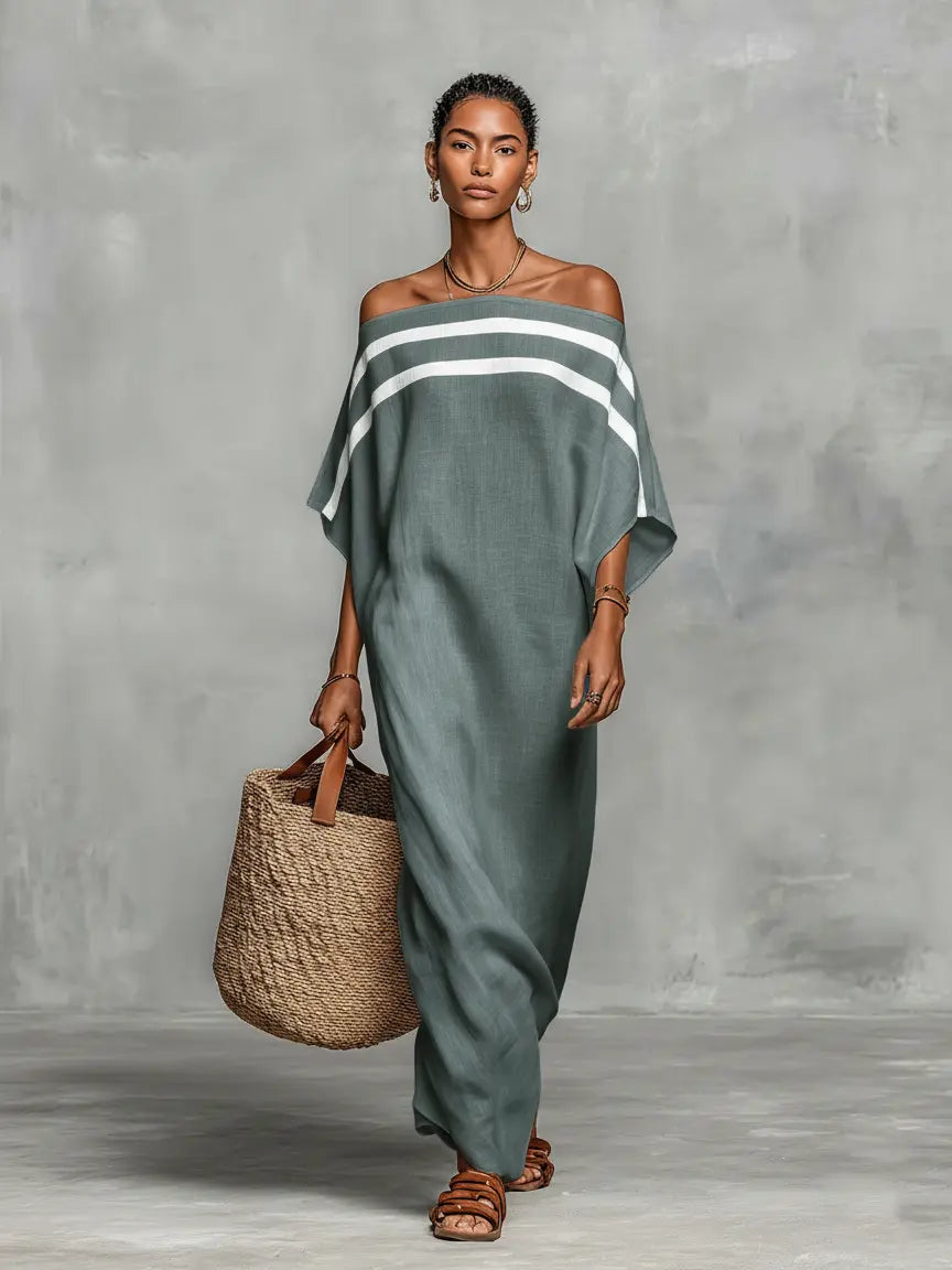 Bianca | Off-Shoulder Batwing Maxi Dress 2