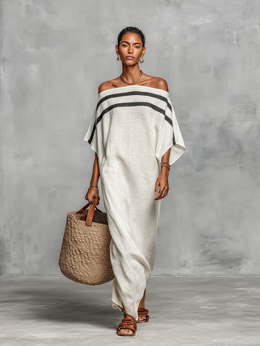 Bianca | Off-Shoulder Batwing Maxi Dress 6