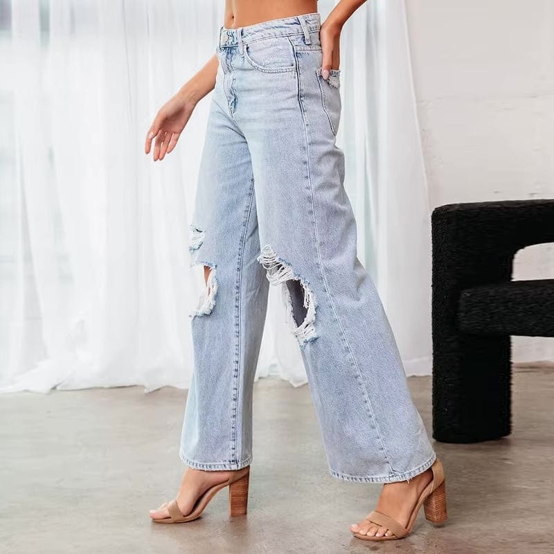 Billie | Wide Leg Ripped Jeans 1