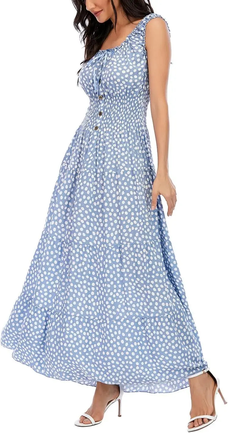 Bora | Boho Floral Tiered Maxi Dress 0