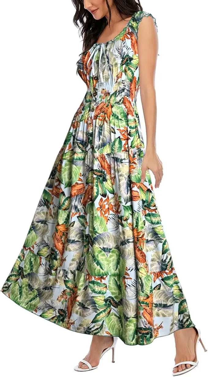 Bora | Boho Floral Tiered Maxi Dress 11
