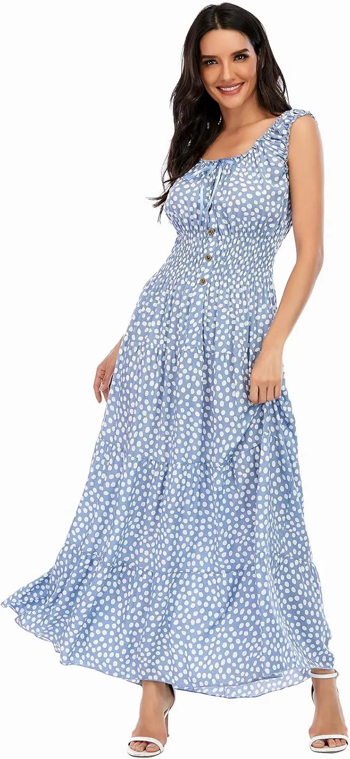 Bora | Boho Floral Tiered Maxi Dress 3