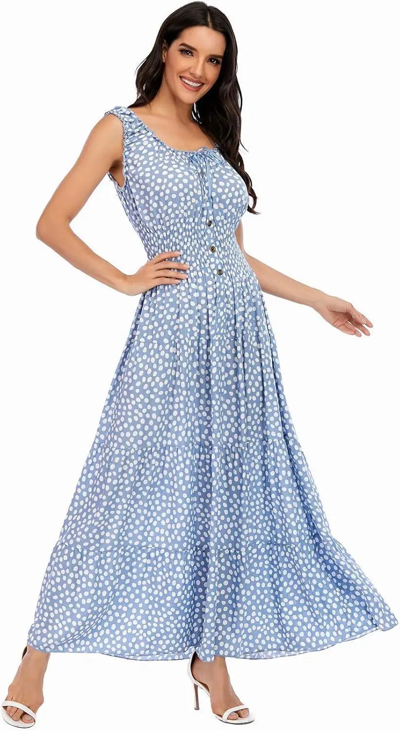 Bora | Boho Floral Tiered Maxi Dress 5
