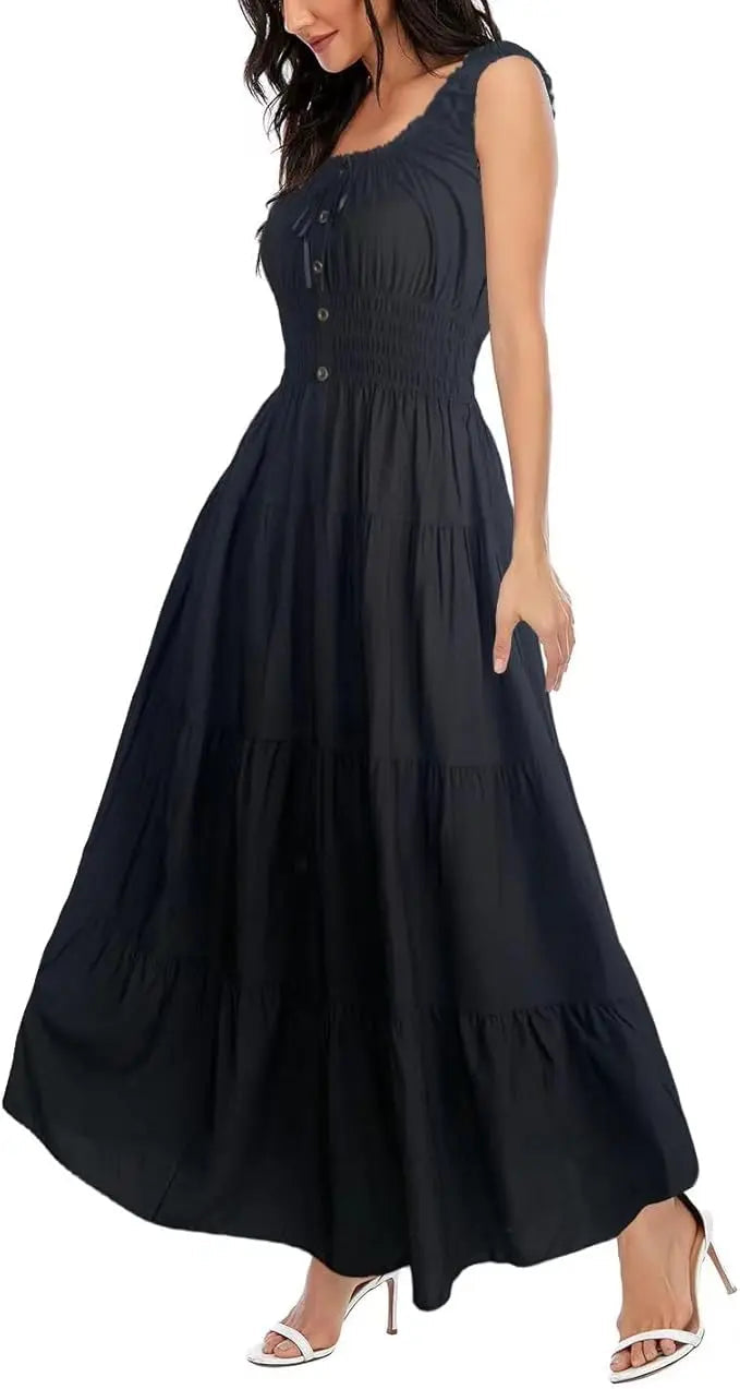 Bora | Boho Floral Tiered Maxi Dress 6