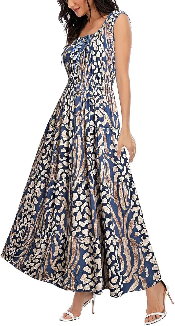 Bora | Boho Floral Tiered Maxi Dress 9