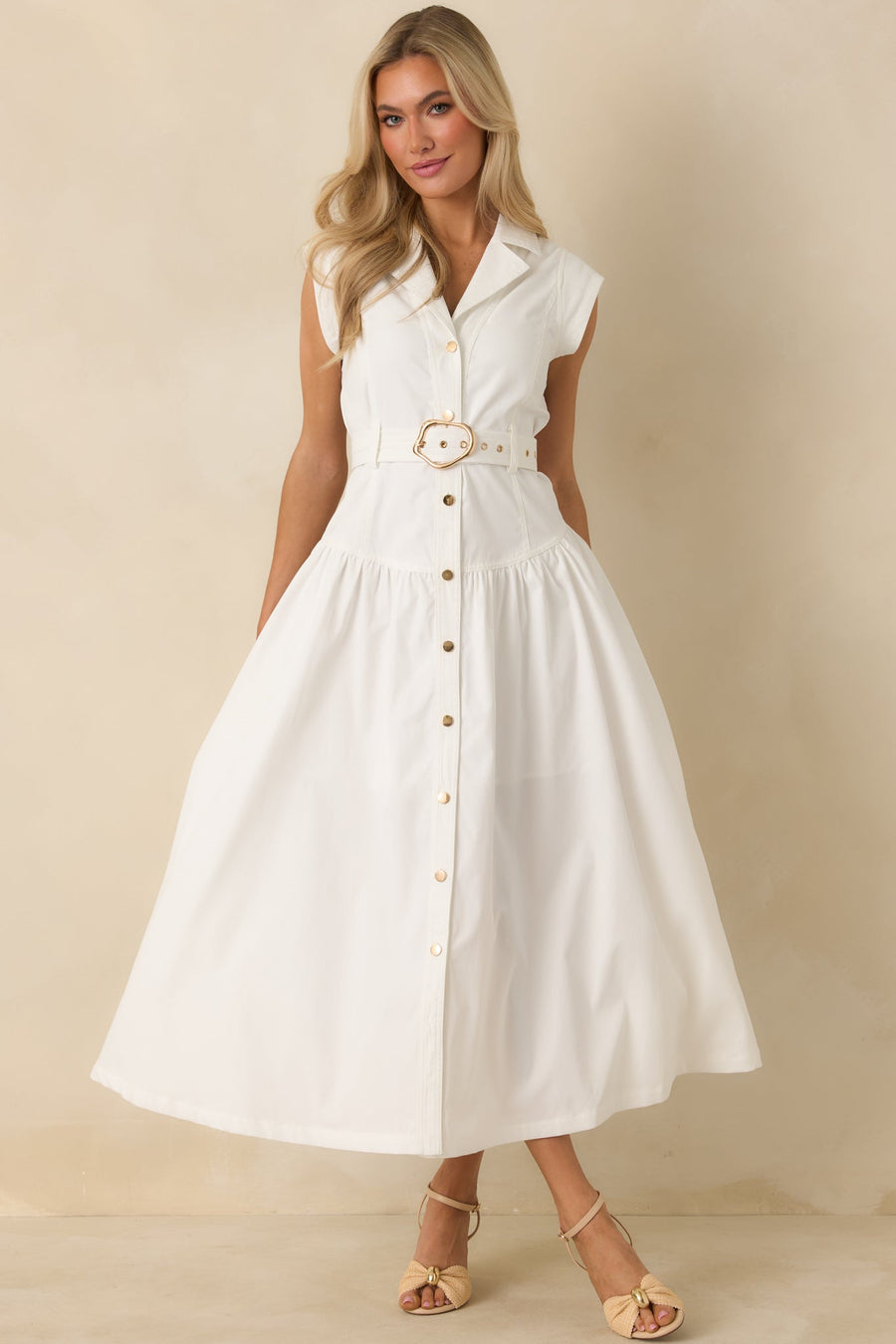Briar | Belted Sleeveless Maxi Dress 2