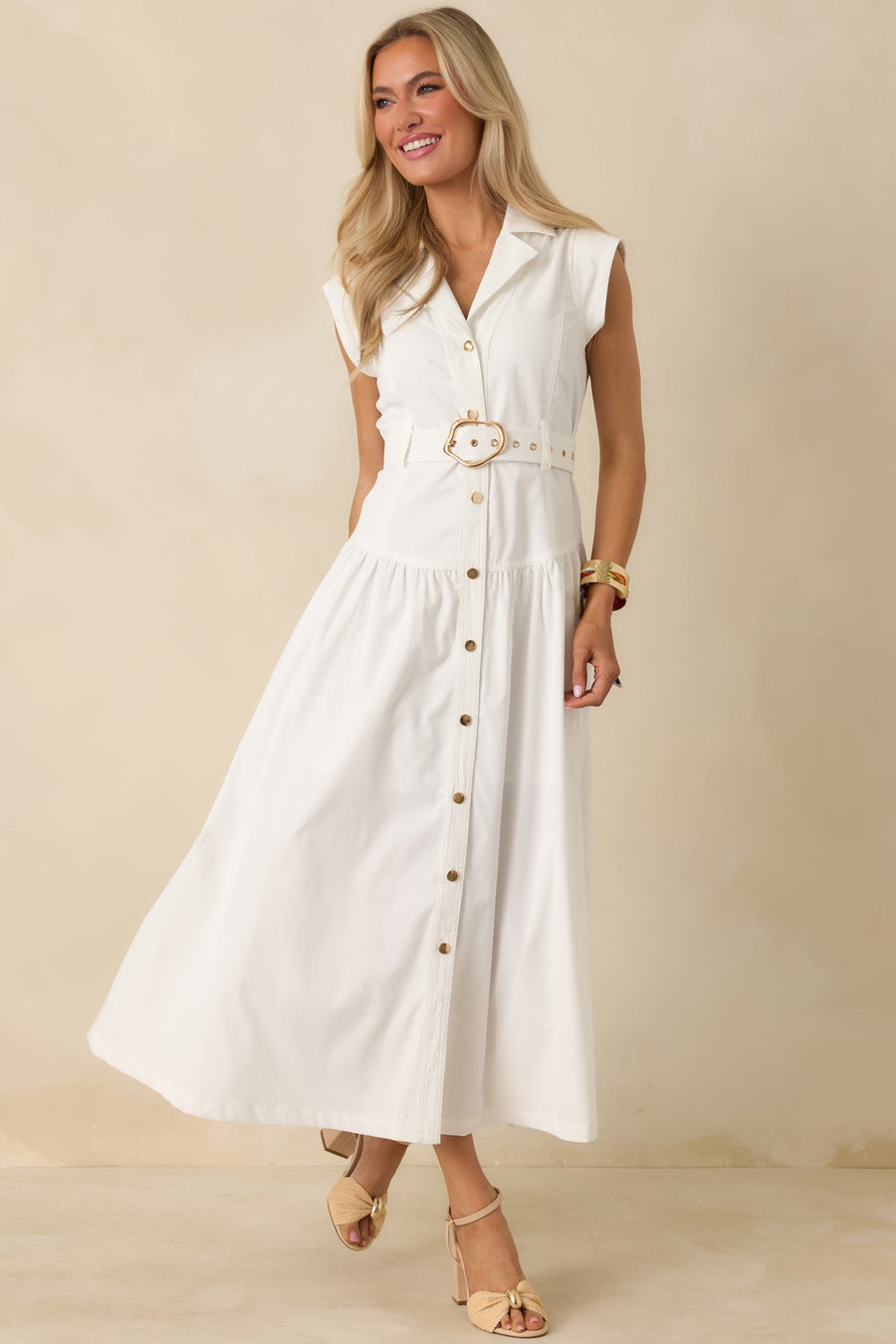 Briar | Belted Sleeveless Maxi Dress 3