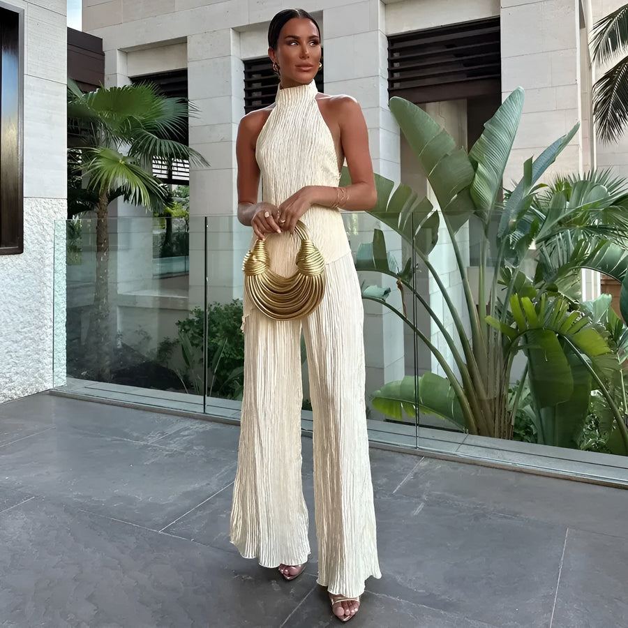 Briarlee | Asymmetric Top Wide-Leg Pants Set 0