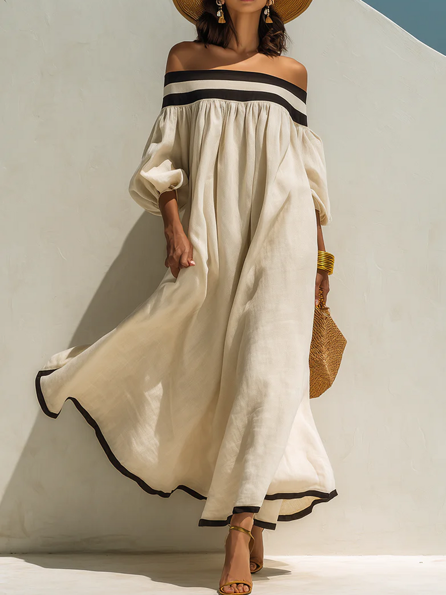 Carmen | Women's Color Block Maxi Dress 0