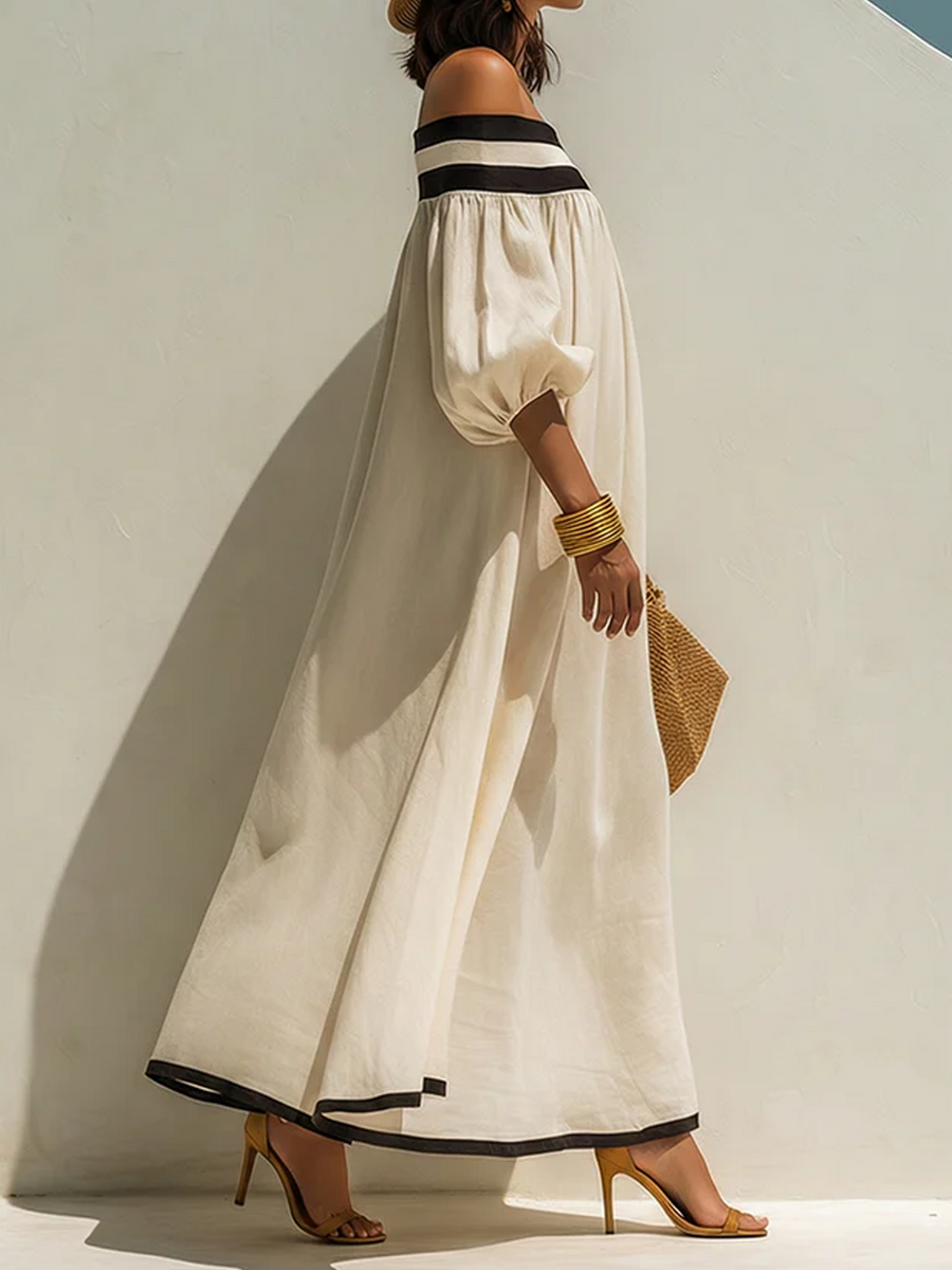 Carmen | Women's Color Block Maxi Dress 2