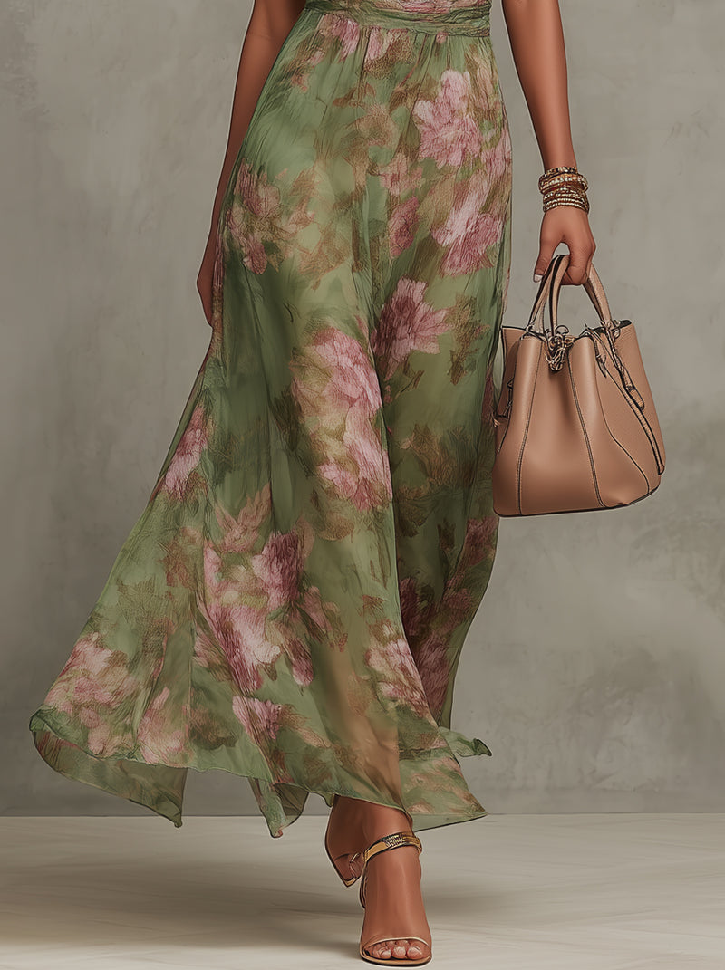 Celeste | Floral Halter Maxi Dress 3