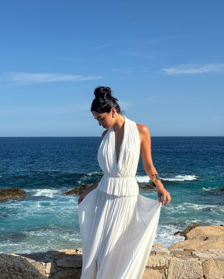 Celeste | Silk Skirt Top Set 0
