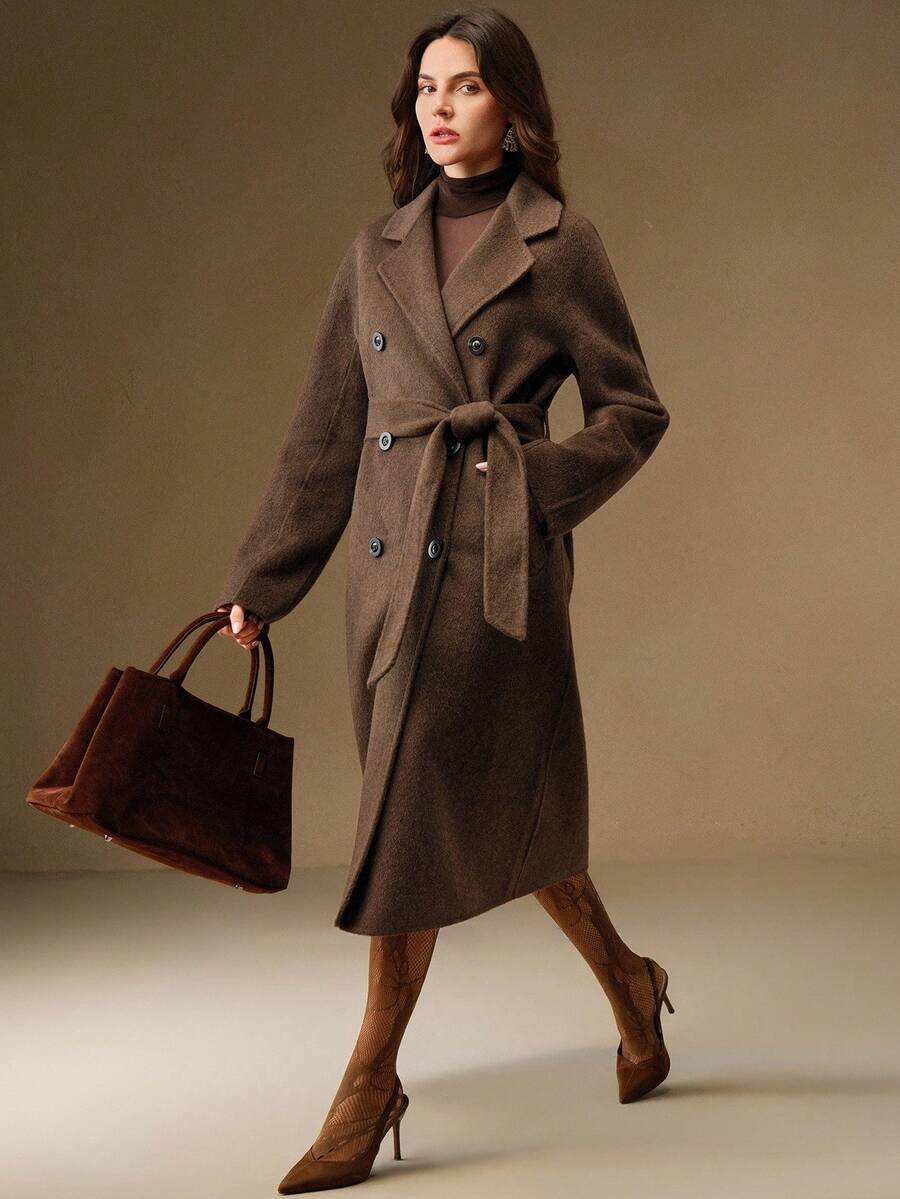 Chastity | Double Breasted Belted Longline Coat 0