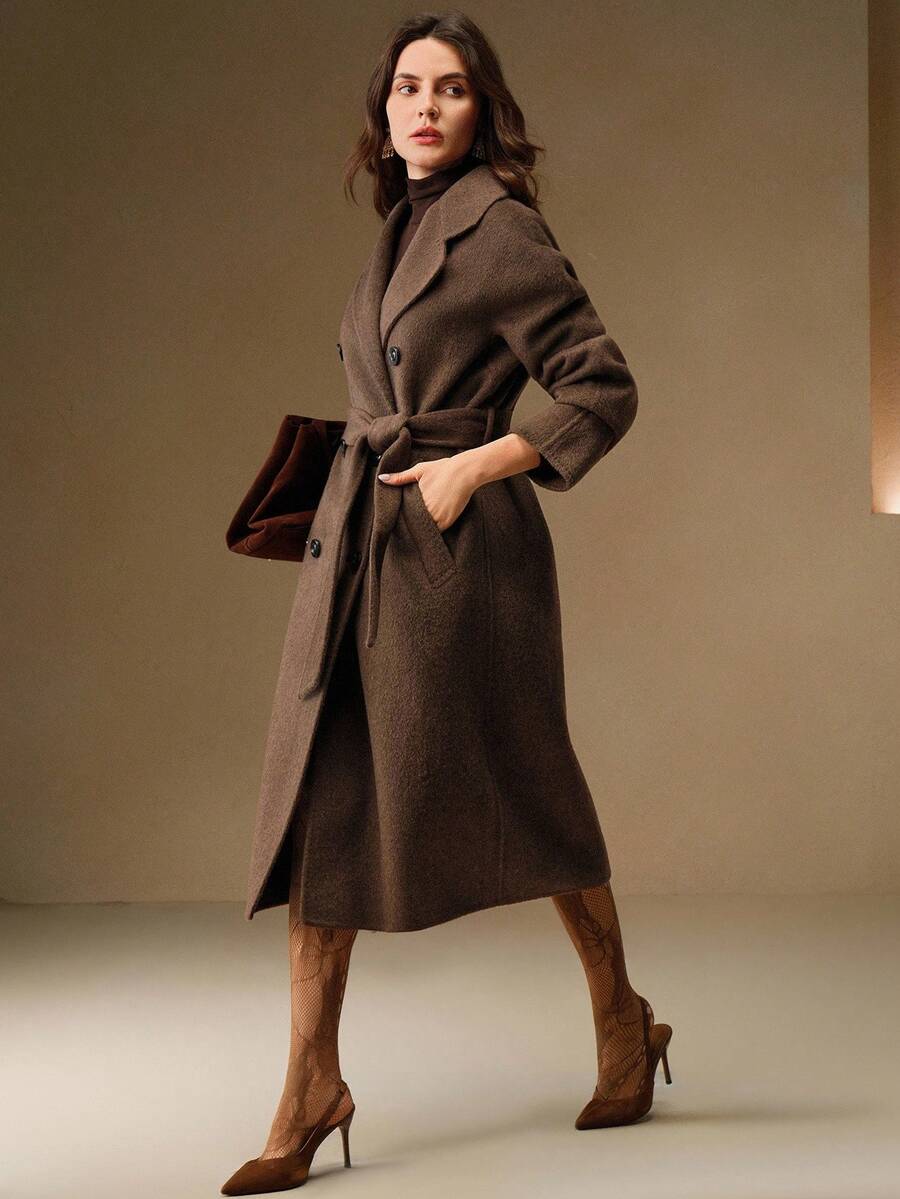 Chastity | Double Breasted Belted Longline Coat 6