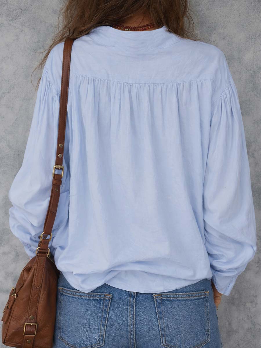 Clara | Women's Cotton Ruffle Blouse 1