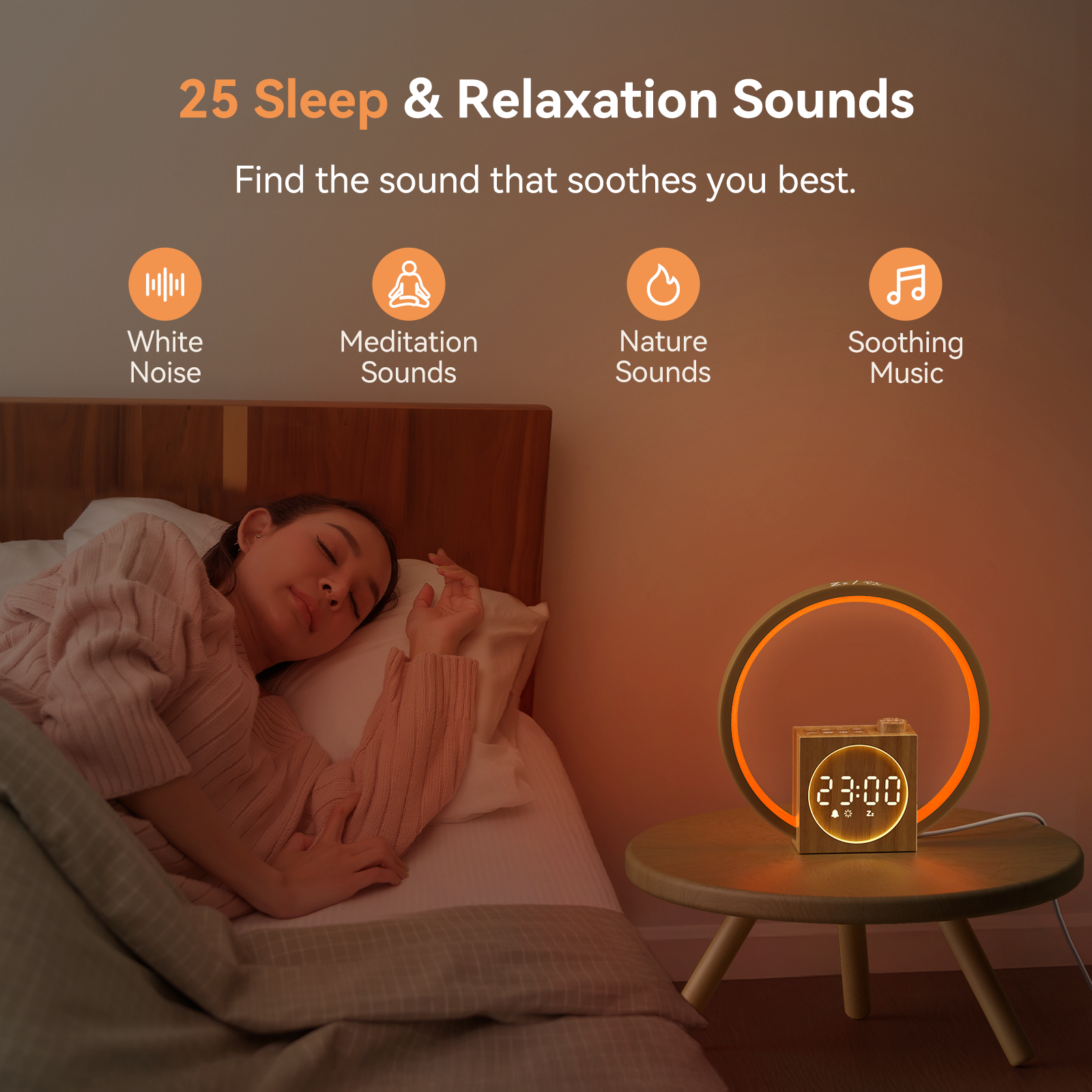 Design Edition | Sunrise Alarm Clock with Soothing Sounds & Color Light | Relaxation Tool for Peaceful Mornings 3