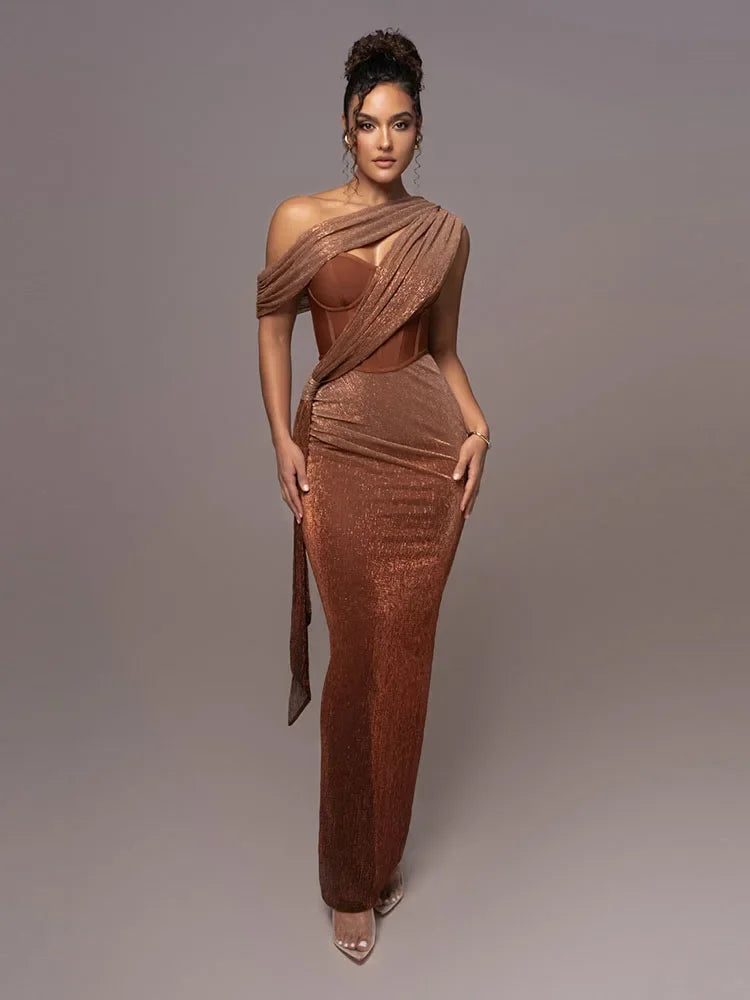 Ella | Chic Asymmetrical Maxi Dress for Women 0