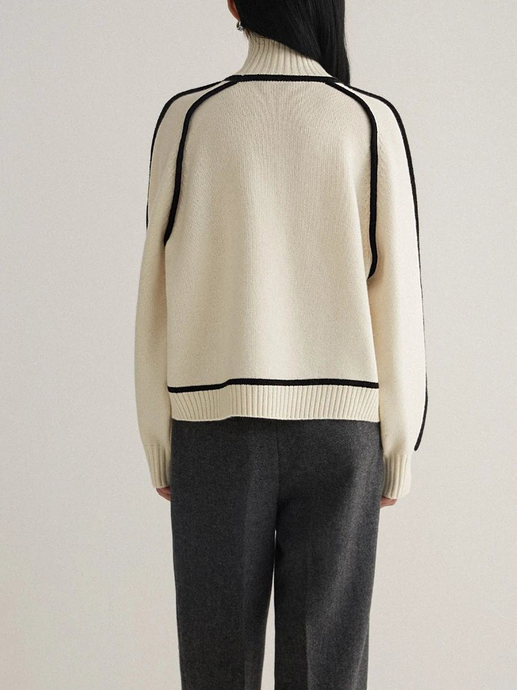 Emily | Cozy Oversized Colorblock Turtleneck Sweater 5