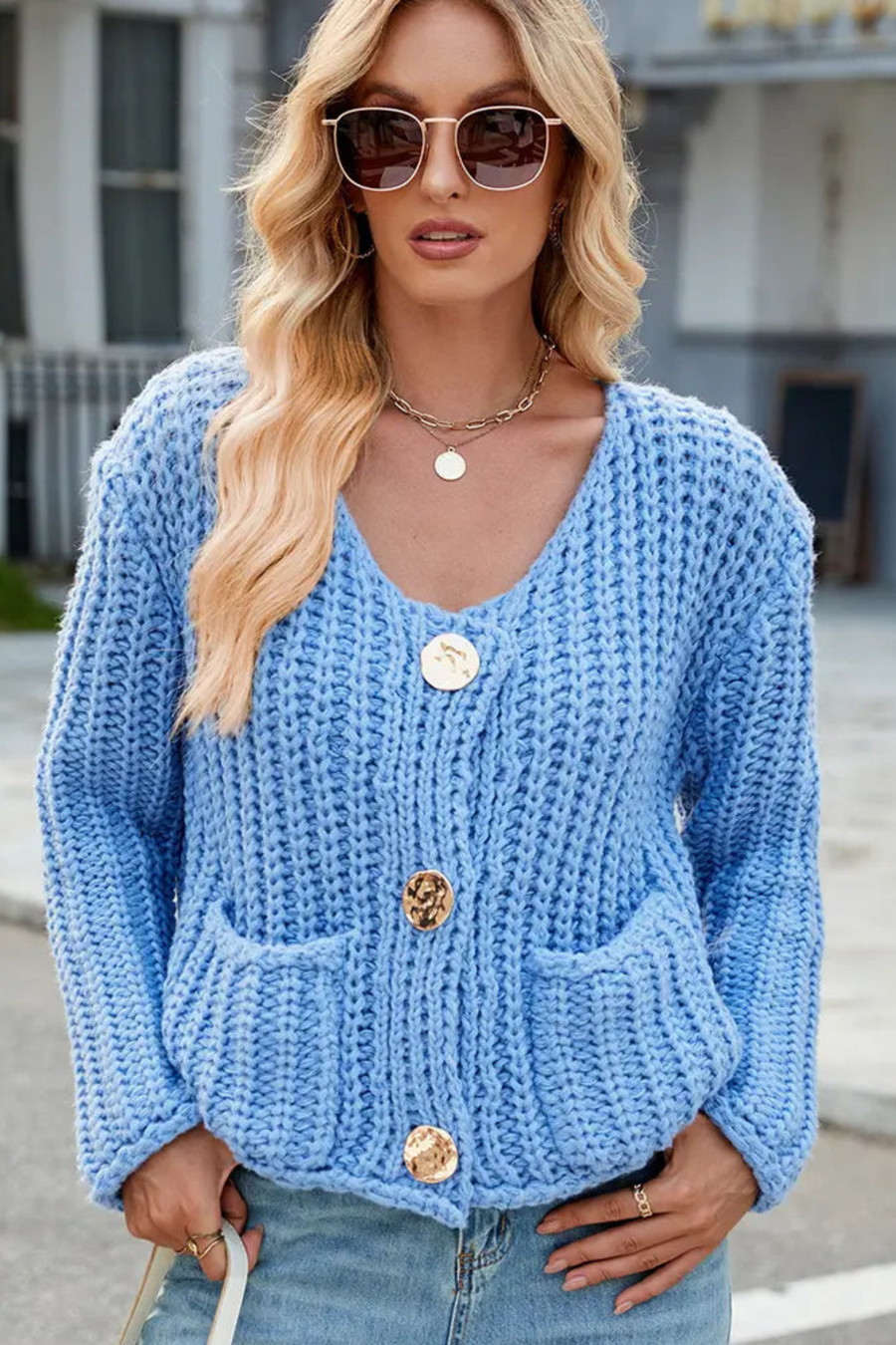 Emma | Cozy Chunky Knit Cardigan with Pockets 10