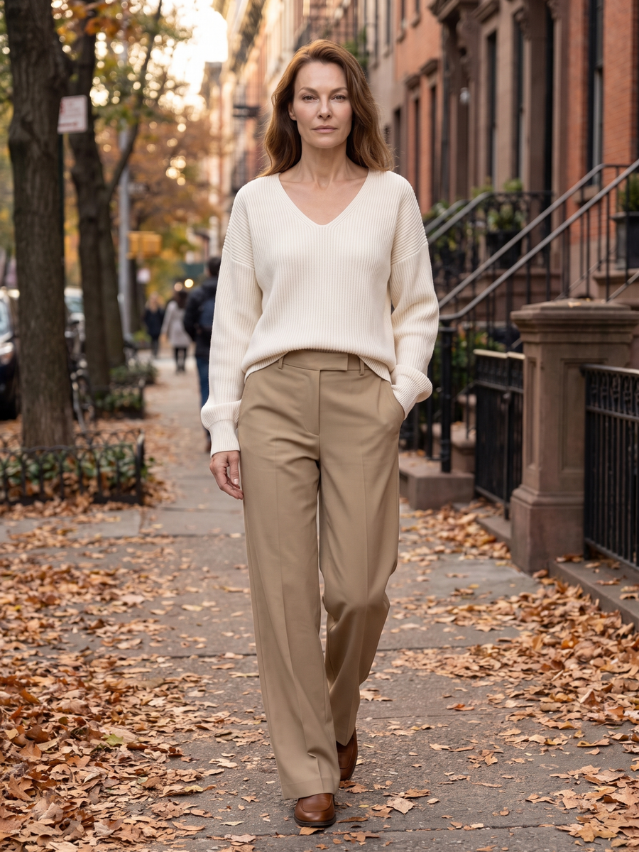 Emma | Cozy Oversized V-Neck Sweater 5