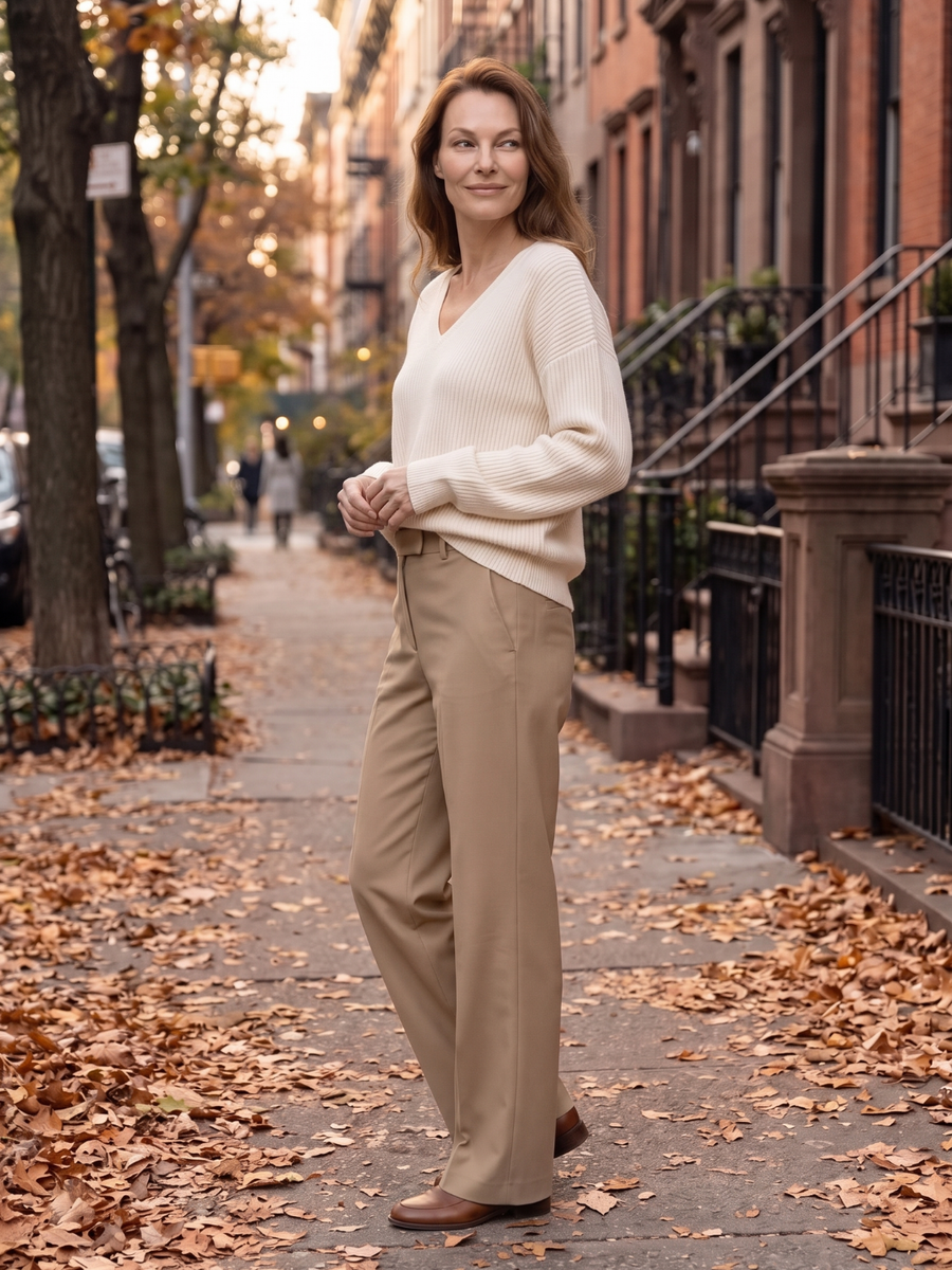 Emma | Cozy Oversized V-Neck Sweater 6