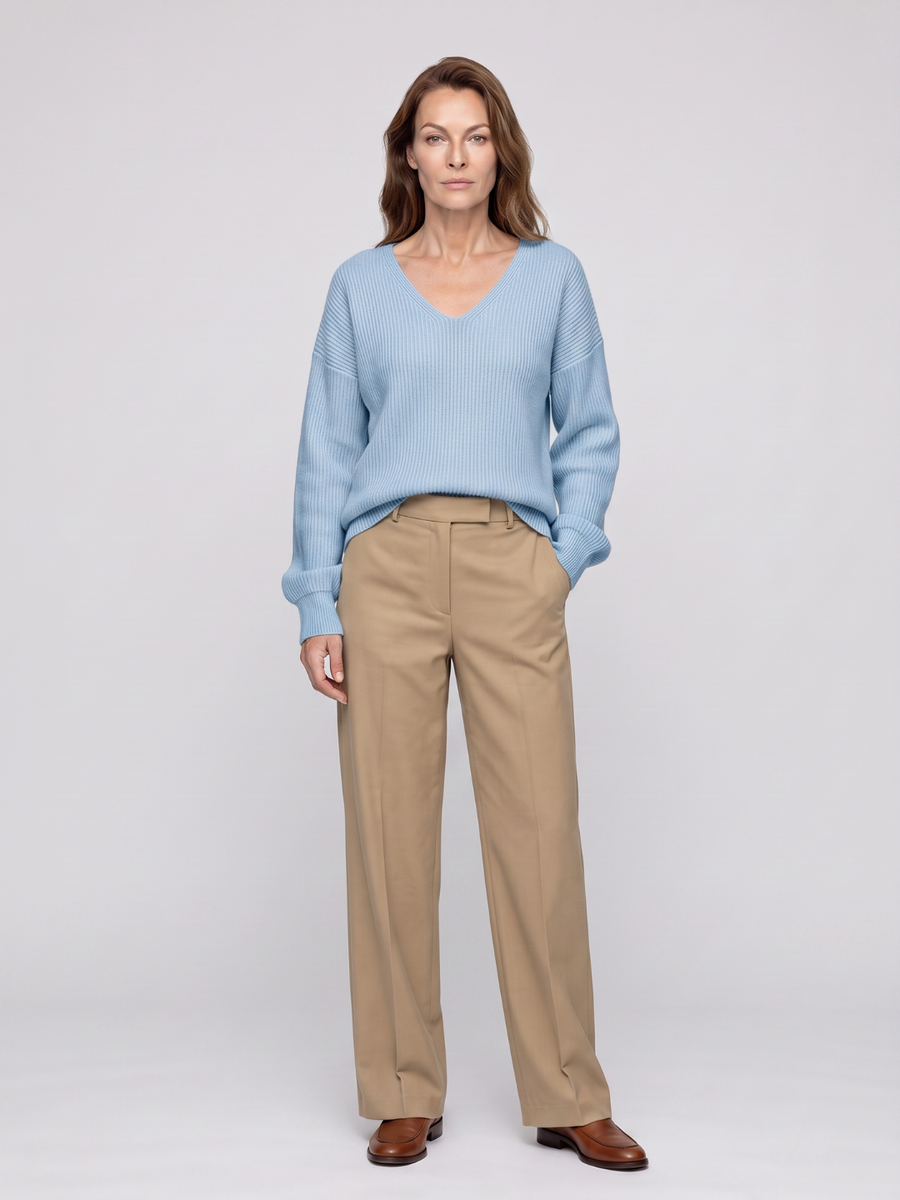 Emma | Cozy Oversized V-Neck Sweater 8