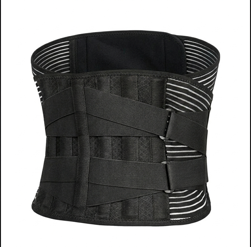 Alverra Lumbar Support Brace — 360-Degree Compression, Steel Plates