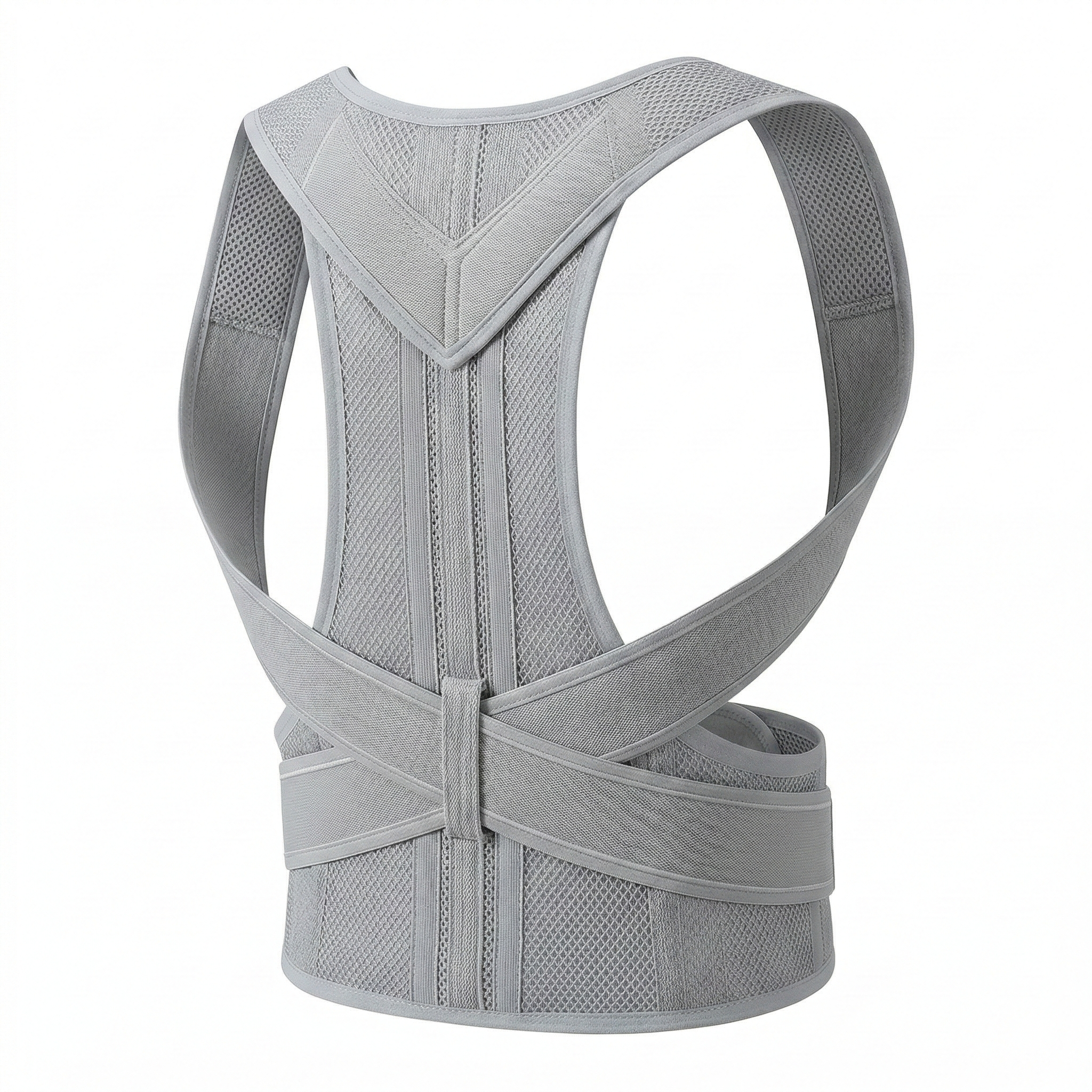 Alverra Posture Align Back Brace — Lumbar Support, Adjustable Straps