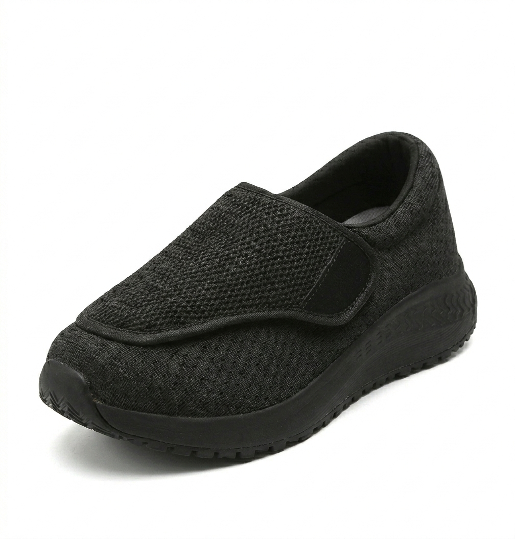 Alverra OrthoEase Extra-Wide Shoes — Adjustable Straps, Shock-Absorbing