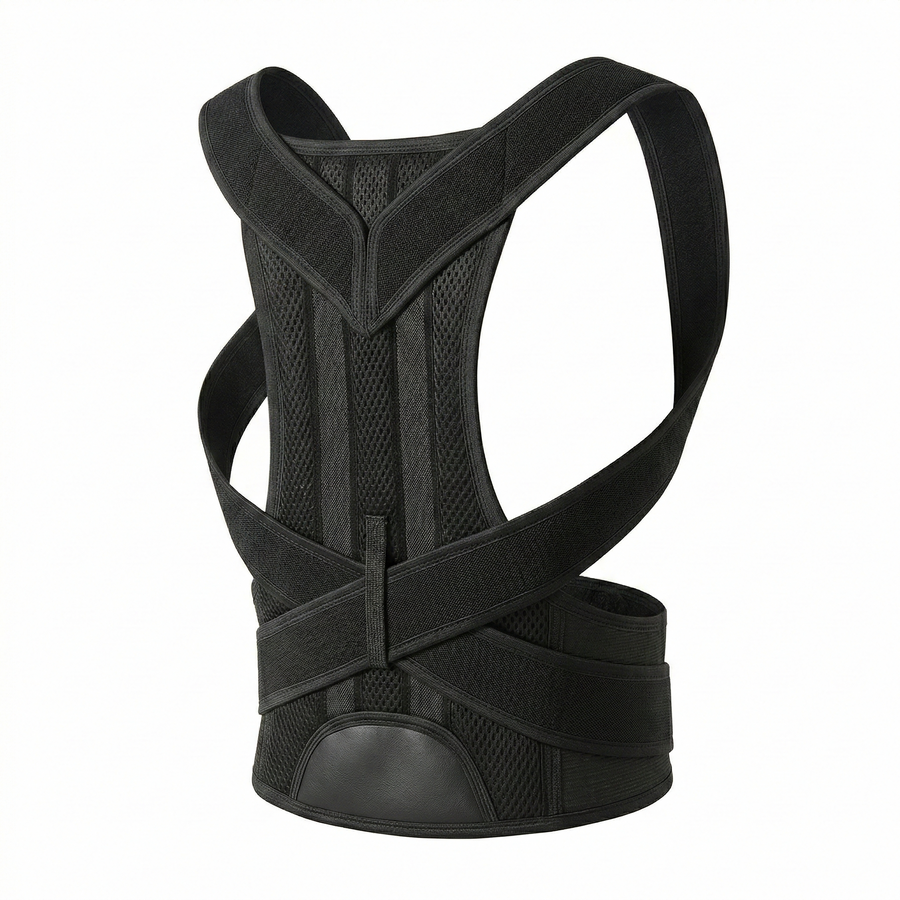 Alverra Posture Align Back Brace — Lumbar Support, Adjustable Straps