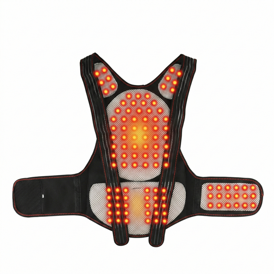 Alverra Heated Neck & Shoulder Wrap — Self-Heating, Adjustable Support