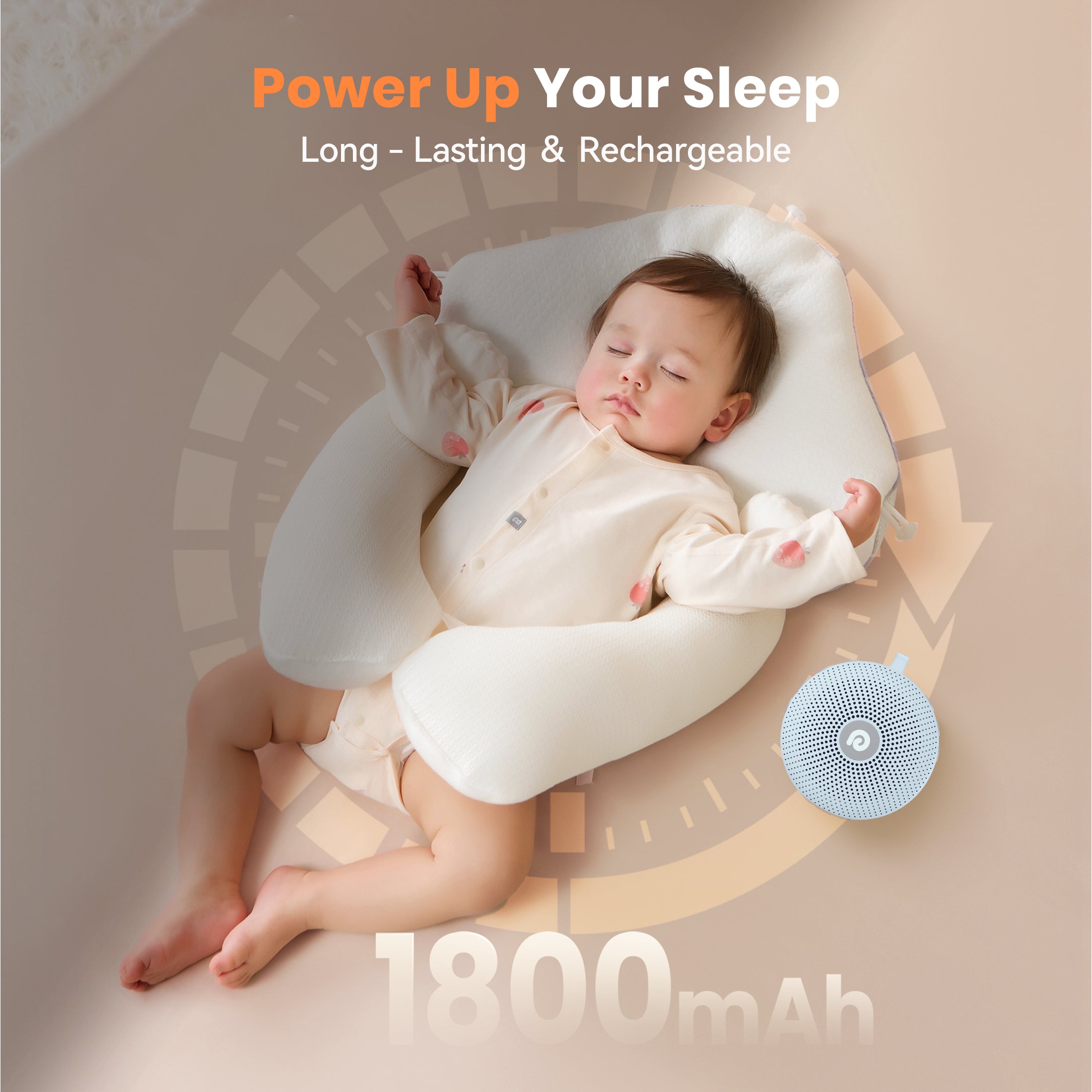 Lite D11 Max | White Noise Sound Machine with Long Battery Life | Portable Sleep Aid for Restful Nights 5